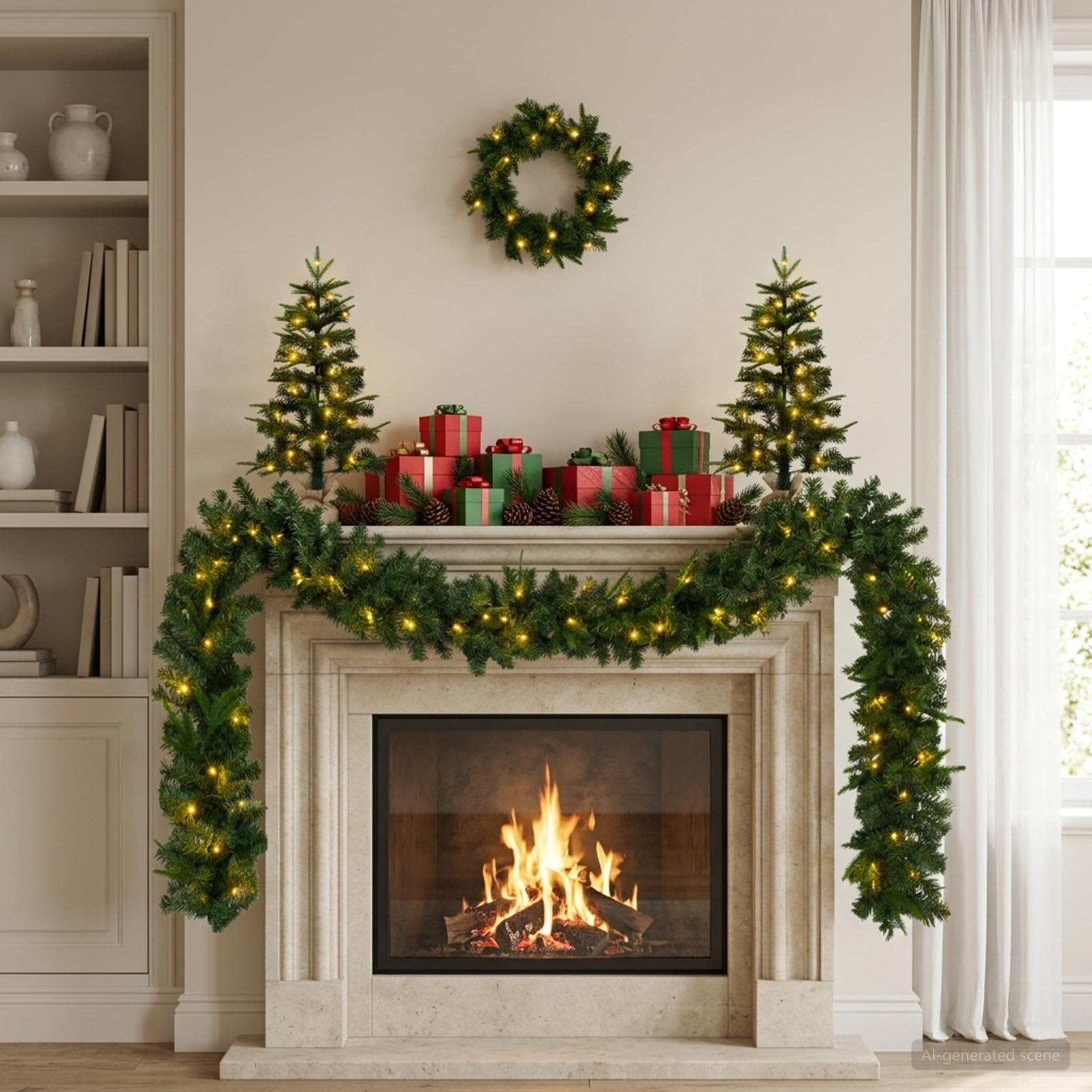 3468435_1.jpg vidaXL Súprava mini vianočných stromčekov 60 cm 125 LED Teplá biela – Obrázok 1