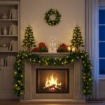 vidaXL Súprava mini vianočných stromčekov 60 cm 125 LED Teplá biela – Obrázok 3