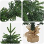 vidaXL Súprava mini vianočných stromčekov 90 cm PVC a PE Zelená – Obrázok 6