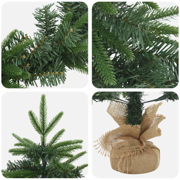 vidaXL Súprava mini vianočných stromčekov 90 cm PVC a PE Zelená – Obrázok 6