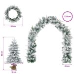 vidaXL Mini vianočný stromček 90 cm PVC a PE Zelená a biela – Obrázok 7