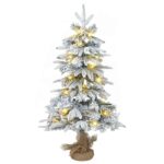 vidaXL Súprava mini vianočných stromčekov 90 cm 175 LED Teplá biela – Obrázok 4