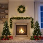 vidaXL Súprava mini vianočných stromčekov 120 cm 275 LED Teplá biela