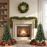 vidaXL Súprava mini vianočných stromčekov 120 cm 275 LED Teplá biela – Obrázok 3