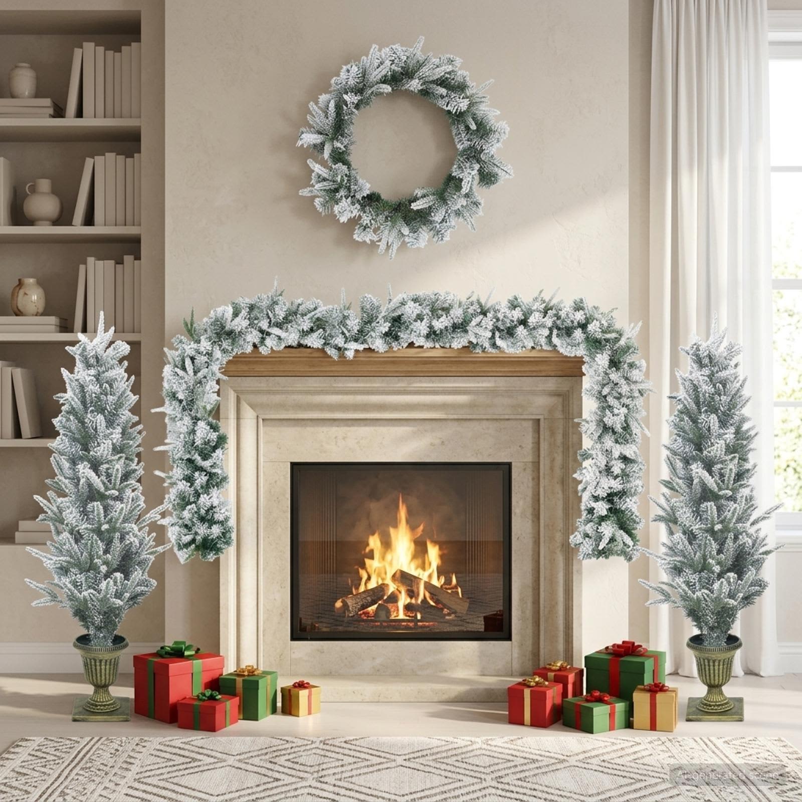 3468450_1.jpg vidaXL Mini vianočný stromček 120 cm PVC a PE Zelená a biela – Obrázok 1