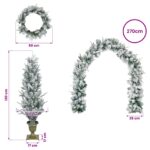 vidaXL Mini vianočný stromček 120 cm PVC a PE Zelená a biela – Obrázok 7