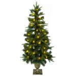 vidaXL Súprava mini vianočných stromčekov 120 cm 275 LED Teplá biela – Obrázok 4