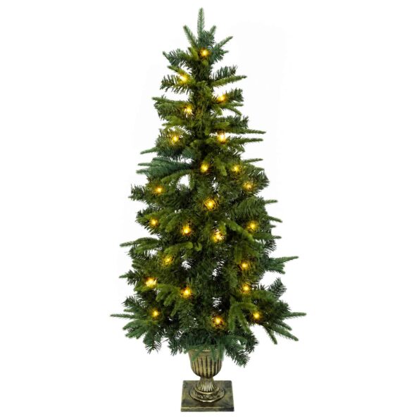 vidaXL Súprava mini vianočných stromčekov 120 cm 275 LED Teplá biela – Obrázok 4
