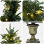 vidaXL Súprava mini vianočných stromčekov 120 cm 275 LED Teplá biela – Obrázok 8
