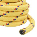 vidaXL Viacúčelové úžitkové lano 30 mm 10 m Žltá PP – Obrázok 4
