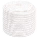 vidaXL Viacúčelové úžitkové lano 18 mm 100 m Biela PP – Obrázok 2