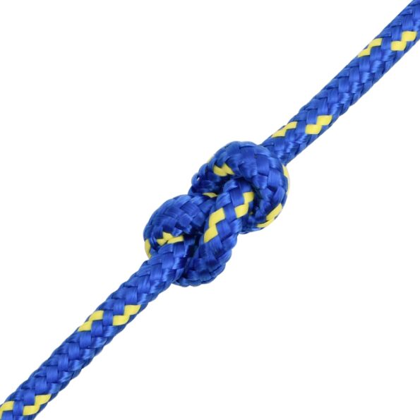 vidaXL Viacúčelové úžitkové lano 8 mm 25 m Modrá PP – Obrázok 4