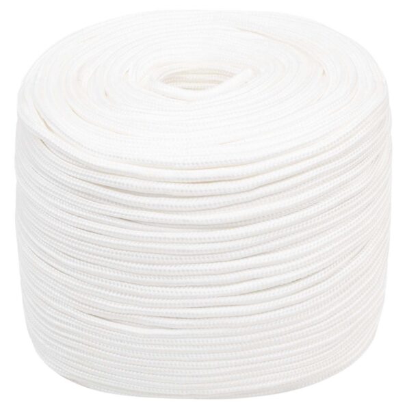 vidaXL Viacúčelové úžitkové lano 8 mm 25 m Biela PP – Obrázok 2