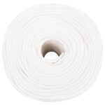 vidaXL Viacúčelové úžitkové lano 8 mm 25 m Biela PP – Obrázok 3