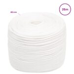 vidaXL Viacúčelové úžitkové lano 8 mm 25 m Biela PP – Obrázok 6