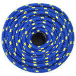 vidaXL Viacúčelové úžitkové lano 12 mm 25 m Modrá PP – Obrázok 3