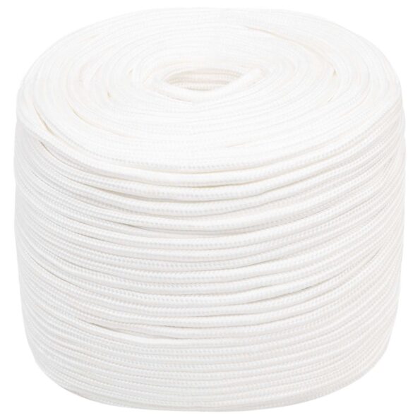 vidaXL Viacúčelové úžitkové lano 10 mm 25 m Biela PP – Obrázok 2