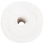 vidaXL Viacúčelové úžitkové lano 10 mm 25 m Biela PP – Obrázok 3