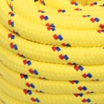 vidaXL Viacúčelové úžitkové lano 20 mm 50 m Žltá PP – Obrázok 4