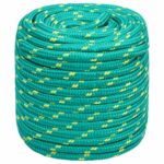 vidaXL Viacúčelové úžitkové lano 18 mm 100 m Zelená PP – Obrázok 2