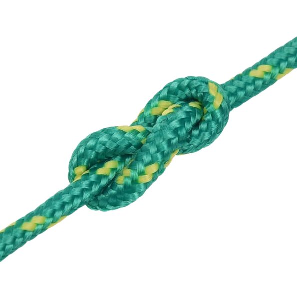 vidaXL Viacúčelové úžitkové lano 5 mm 100 m Zelená PP – Obrázok 6