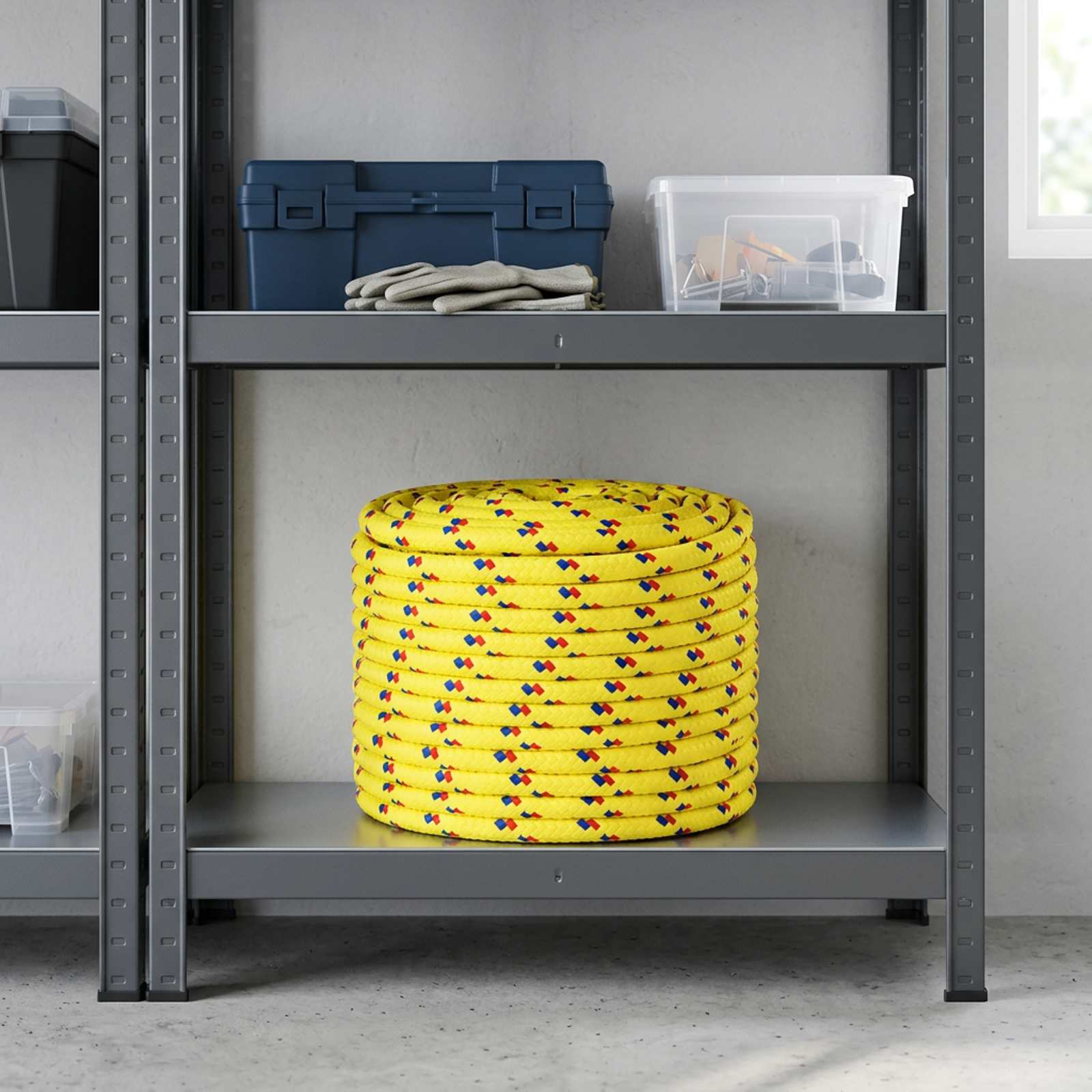 3472984_1.jpg vidaXL Viacúčelové úžitkové lano 14 mm 250 m Žltá PP – Obrázok 1