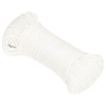 vidaXL Viacúčelové úžitkové lano 4 mm 25 m Biela PP – Obrázok 2
