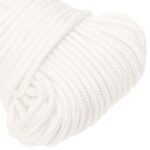 vidaXL Viacúčelové úžitkové lano 4 mm 25 m Biela PP – Obrázok 4