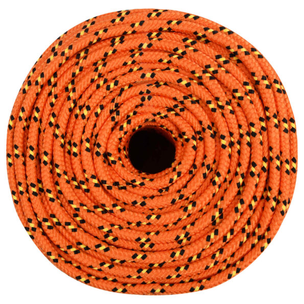 vidaXL Viacúčelové úžitkové lano 6 mm 500 m Oranžová PP – Obrázok 3