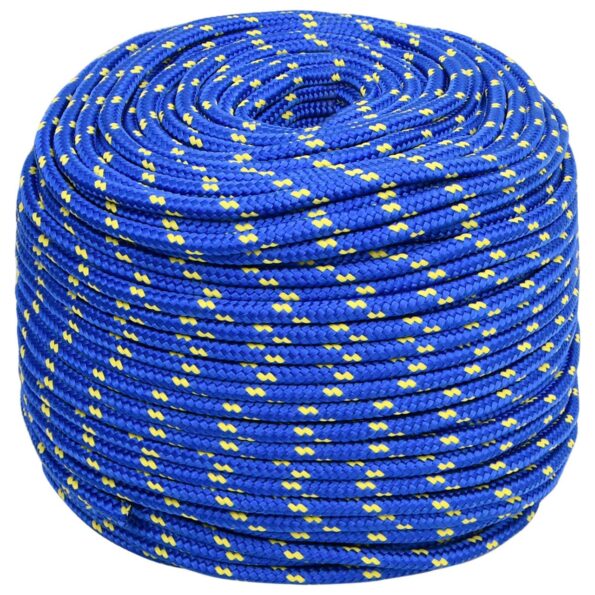 vidaXL Viacúčelové úžitkové lano 6 mm 50 m Modrá PP – Obrázok 2