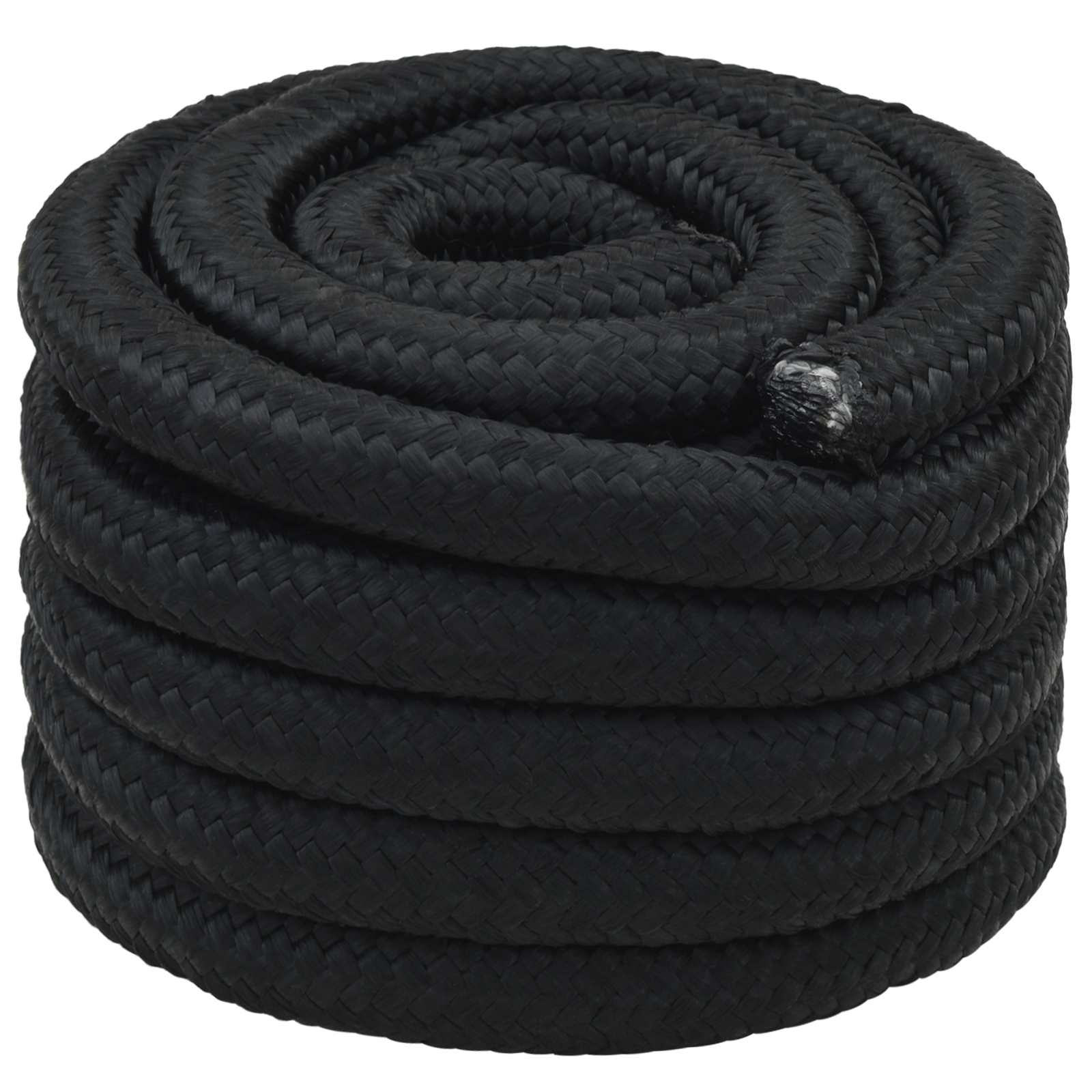 3473171_1.jpg vidaXL Viacúčelové úžitkové lano 30 mm 5 m Čierna PP – Obrázok 1