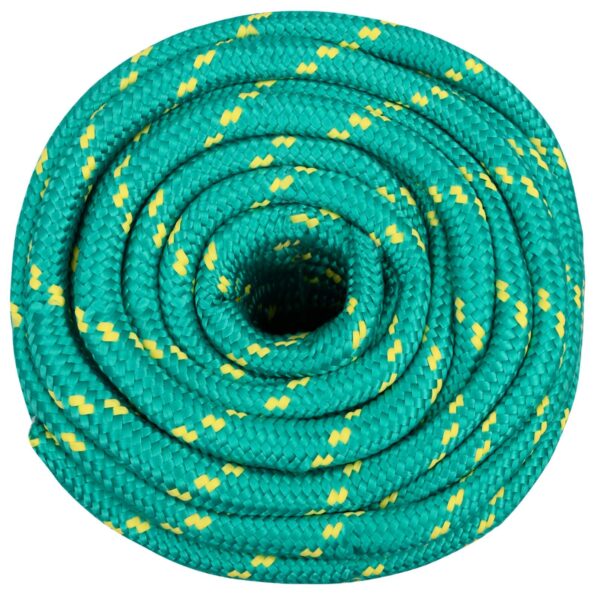 vidaXL Viacúčelové úžitkové lano 16 mm 25 m Zelená PP – Obrázok 3
