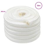 vidaXL Viacúčelové úžitkové lano 50 mm 10 m Biela PP – Obrázok 5