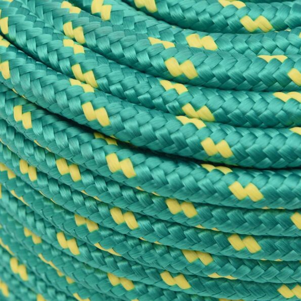 vidaXL Viacúčelové úžitkové lano 12 mm 25 m Zelená PP – Obrázok 4