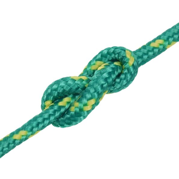 vidaXL Viacúčelové úžitkové lano 5 mm 25 m Zelená PP – Obrázok 6