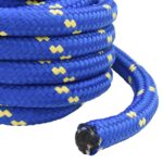 vidaXL Viacúčelové úžitkové lano 40 mm 5 m Modrá PP – Obrázok 4