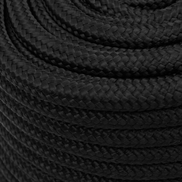 vidaXL Viacúčelové úžitkové lano 16 mm 100 m Čierna PP – Obrázok 4