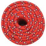 vidaXL Viacúčelové úžitkové lano 14 mm 25 m Červená PP – Obrázok 3