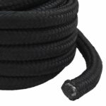 vidaXL Viacúčelové úžitkové lano 40 mm 5 m Čierna PP – Obrázok 4