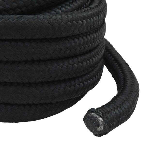 vidaXL Viacúčelové úžitkové lano 60 mm 10 m Čierna PP – Obrázok 4