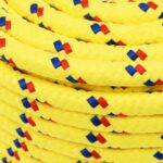 vidaXL Viacúčelové úžitkové lano 12 mm 100 m Žltá PP – Obrázok 4