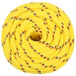 vidaXL Viacúčelové úžitkové lano 18 mm 25 m Žltá PP – Obrázok 3