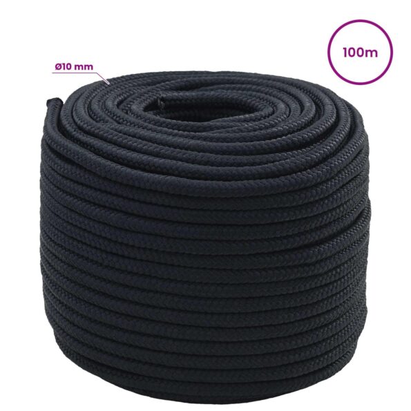 vidaXL Viacúčelové úžitkové lano 10 mm 100 m Královská modrá Polyester – Obrázok 5
