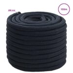 vidaXL Viacúčelové úžitkové lano 18 mm 100 m Královská modrá Polyester – Obrázok 5