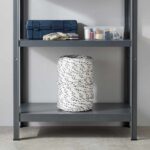vidaXL Viacúčelové úžitkové lano 2 mm 50 m Biela Polyester