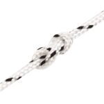 vidaXL Viacúčelové úžitkové lano 2 mm 50 m Biela Polyester – Obrázok 5