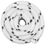 vidaXL Viacúčelové úžitkové lano 25 mm 25 m Biela Polyester – Obrázok 2