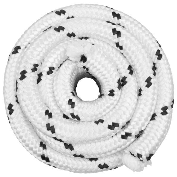 vidaXL Viacúčelové úžitkové lano 25 mm 25 m Biela Polyester – Obrázok 2