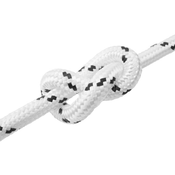 vidaXL Viacúčelové úžitkové lano 25 mm 25 m Biela Polyester – Obrázok 3
