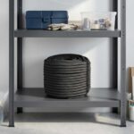vidaXL Viacúčelové úžitkové lano 16 mm 50 m Čierna Polyester